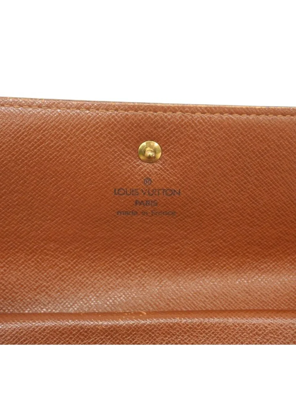 Louis Vuitton Trifold Wallet Monogram Porte Tresor International Brown